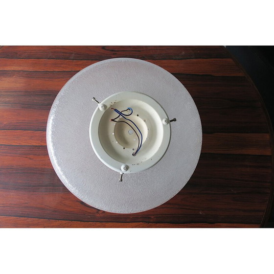 Image 1 of Plafonnier italien vintage Mazzega en verre dépoli, années 1960
