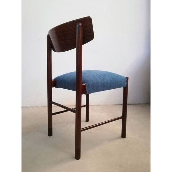 Image 1 of Ensemble de 4 chaises de salle à manger danoises du milieu du siècle en acajou et palissandre, 1960-1970