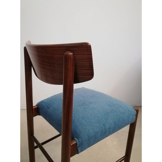 Image 1 of Ensemble de 4 chaises de salle à manger danoises du milieu du siècle en acajou et palissandre, 1960-1970