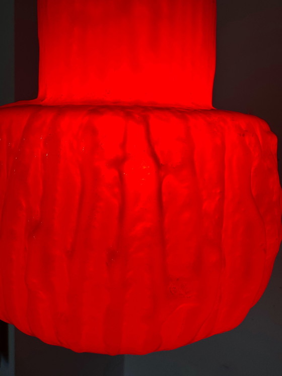 Image 1 of Lustre Pâte De Verre Brutaliste Années 70