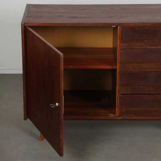 Image 1 of Commode vintage modèle U-458 en chêne teinté par Jiri Jiroutek pour Interier Praha, Tchécoslovaquie 1960