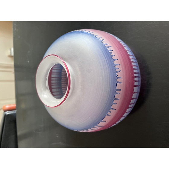 Image 1 of Vase en verre vintage par Rueven, 1980