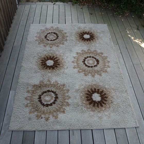 Image 1 of Tapis vintage en acrylique dralon, Belgique 1970