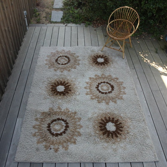 Image 1 of Tapis vintage en acrylique dralon, Belgique 1970