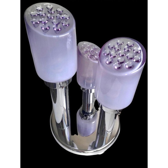 Image 1 of Paire de plafonniers Mazzega en verre de Murano par Toni Zuccheri, 1960