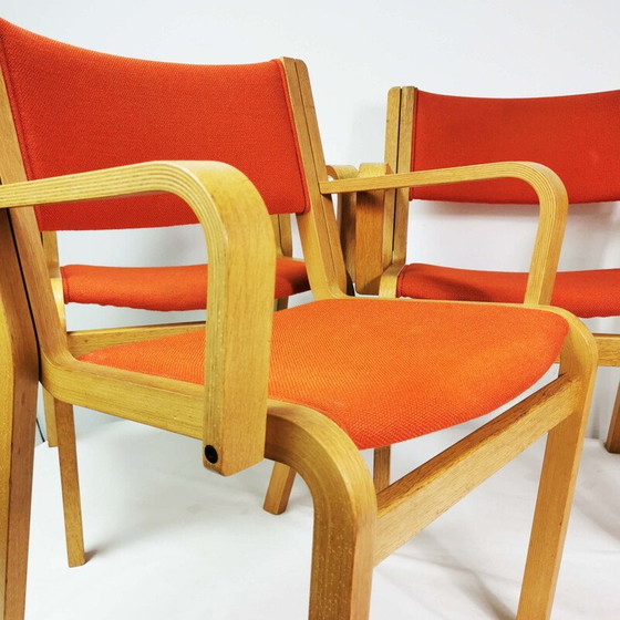 Image 1 of Ensemble de 4 chaises vintage par R. Thygesen & J. Sorensen pour Magnus Olsen, Danemark 1970