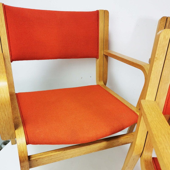 Image 1 of Ensemble de 4 chaises vintage par R. Thygesen & J. Sorensen pour Magnus Olsen, Danemark 1970