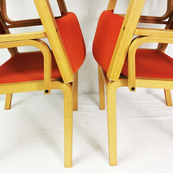 Image 1 of Ensemble de 4 chaises vintage par R. Thygesen & J. Sorensen pour Magnus Olsen, Danemark 1970