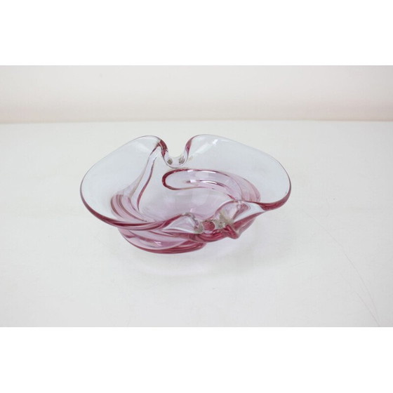 Image 1 of Cendrier vintage en verre de Zelezno Borske Sklo, Tchécoslovaquie 1960