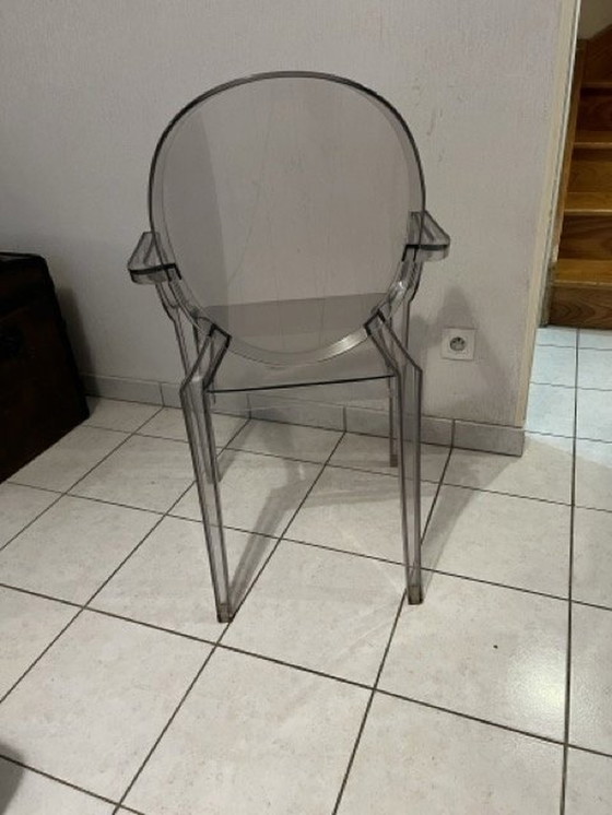 Image 1 of 4x Fauteuils Ghost De Starck Pour Kartell