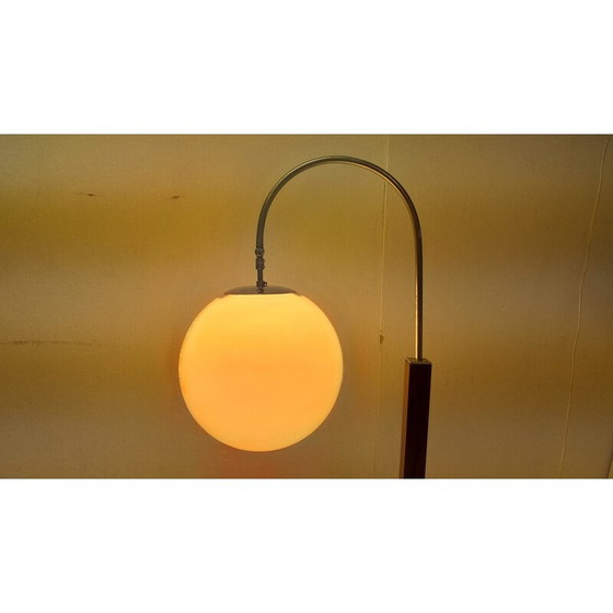 Image 1 of Lampadaire vintage en bois Halabala, Tchécoslovaquie, années 1930