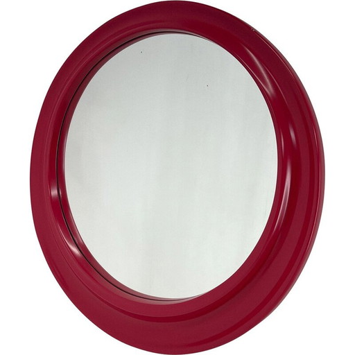 Miroir mural rond italien vintage, 1980