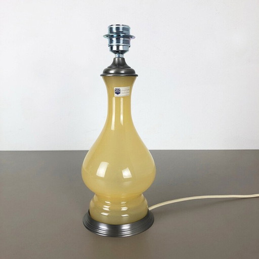 Lampe de table vintage en verre de Murano et métal par Cenedese Vetri, Italie 1960