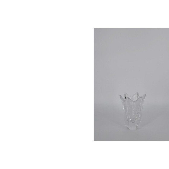 Image 1 of Vase vintage en cristal Tulipe par Jan Johansson pour Orrefors, Scandinave, années 1970