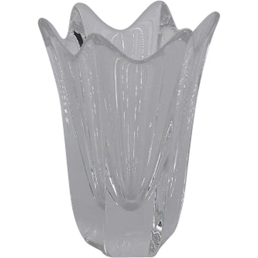 Vase vintage en cristal Tulipe par Jan Johansson pour Orrefors, Scandinave, années 1970