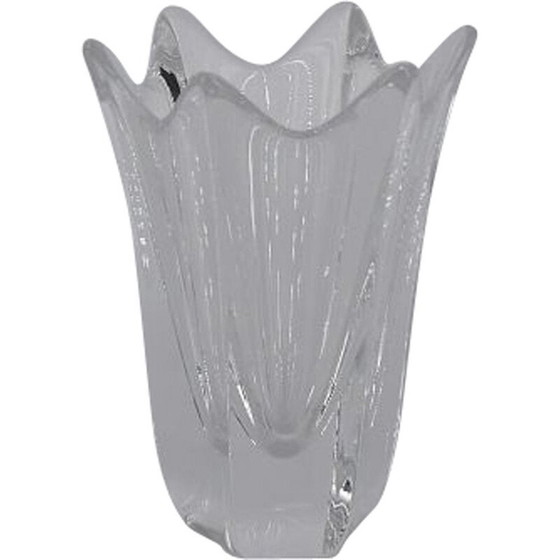 Image 1 of Vase vintage en cristal Tulipe par Jan Johansson pour Orrefors, Scandinave, années 1970