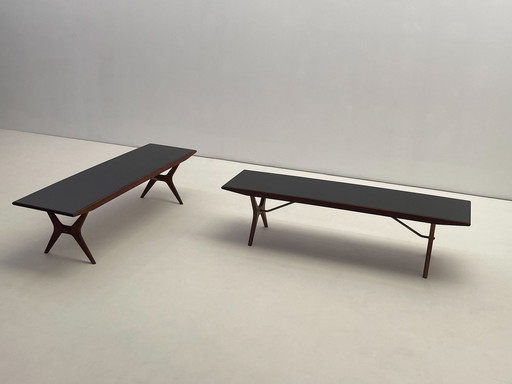 Table basse moderne suédoise en teck de Jo Carlsson, 1960.