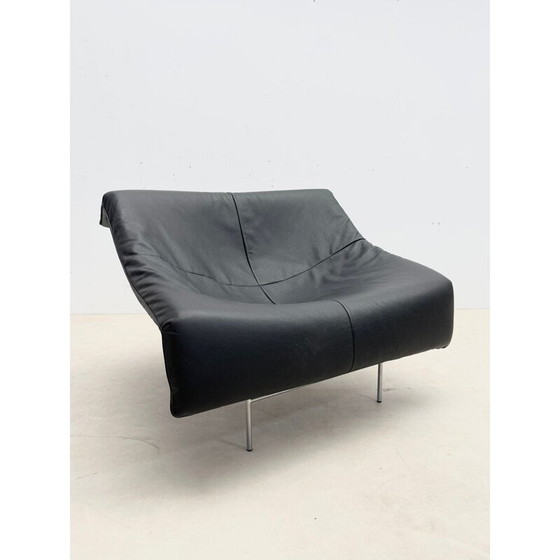 Image 1 of Fauteuil en cuir et métal du Mid Century modèle "Butterfly" par Gerard van den Berg pour Montis, Pays-Bas 1980