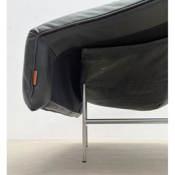 Image 1 of Fauteuil en cuir et métal du Mid Century modèle "Butterfly" par Gerard van den Berg pour Montis, Pays-Bas 1980