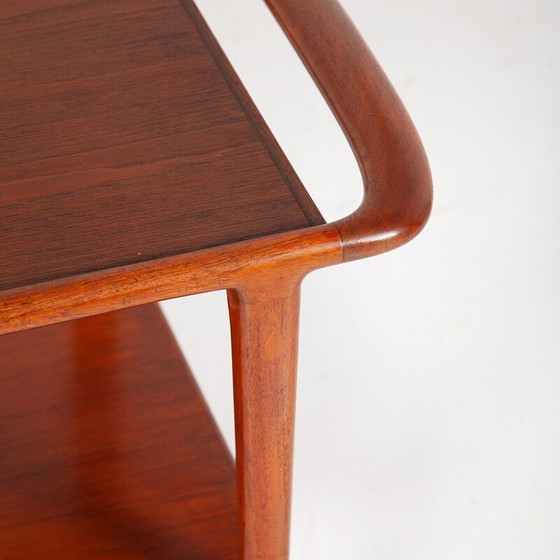 Image 1 of Chariot à boissons vintage en teck par Niels Otto Moller pour JL Moller Furniture Factory, Danemark 1960