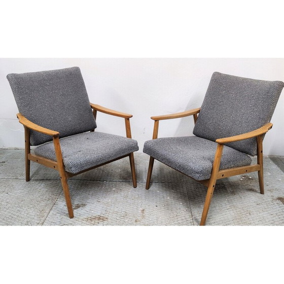 Image 1 of Paire de fauteuils vintage Interier Praha, Tchécoslovaquie 1960