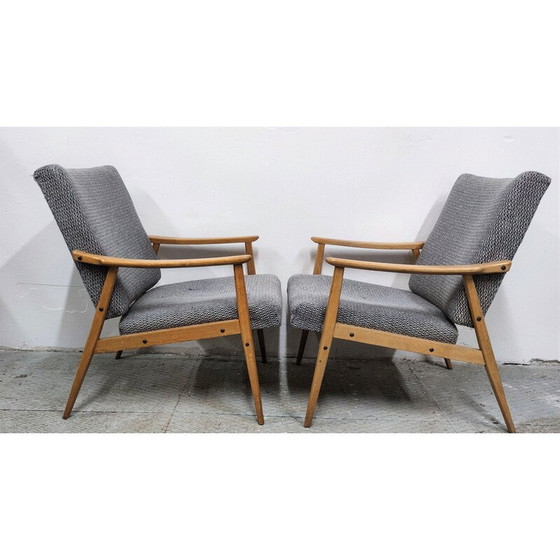 Image 1 of Paire de fauteuils vintage Interier Praha, Tchécoslovaquie 1960