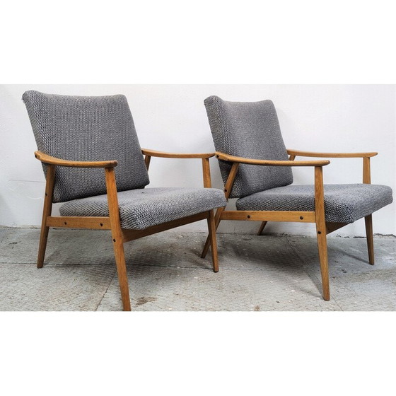 Image 1 of Paire de fauteuils vintage Interier Praha, Tchécoslovaquie 1960