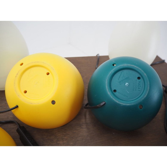 Image 1 of Paire de lampes de table en plastique vintage par O. Baroni et M. Patrini, Italie, années 1970