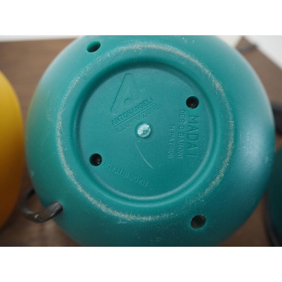Image 1 of Paire de lampes de table en plastique vintage par O. Baroni et M. Patrini, Italie, années 1970