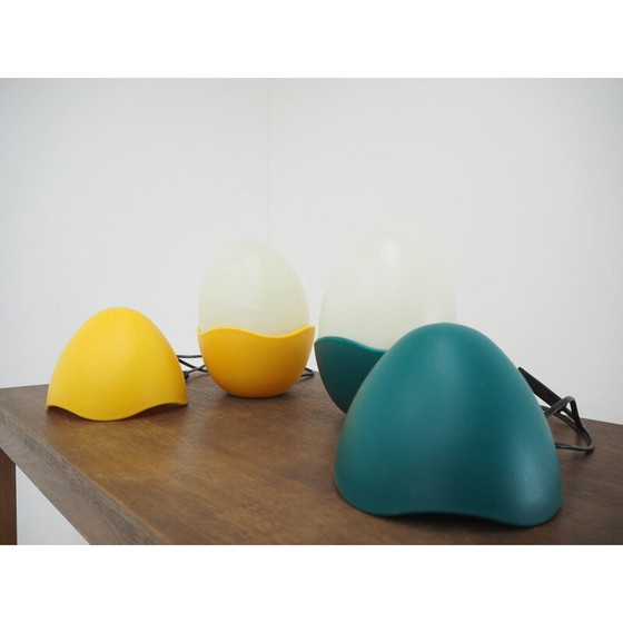Image 1 of Paire de lampes de table en plastique vintage par O. Baroni et M. Patrini, Italie, années 1970