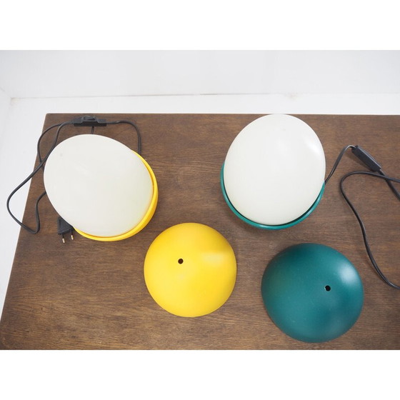 Image 1 of Paire de lampes de table en plastique vintage par O. Baroni et M. Patrini, Italie, années 1970