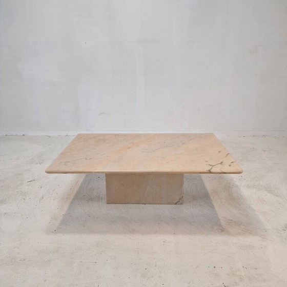 Image 1 of Table basse vintage en marbre, Italie 1980