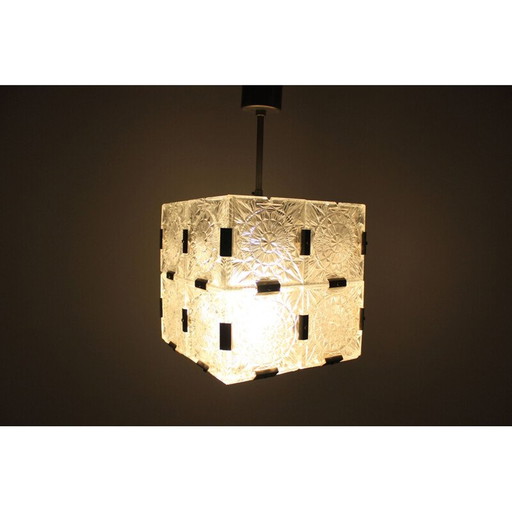 Lampe suspendue vintage et distante Kamenický Šenov