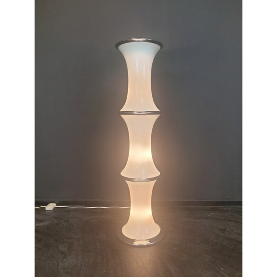 Image 1 of Lampadaire vintage en bambou par Enrico Tronconi pour Vistosi, 1970