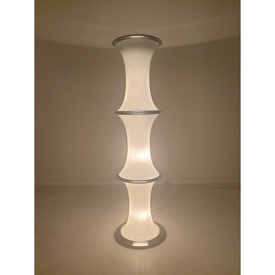 Image 1 of Lampadaire vintage en bambou par Enrico Tronconi pour Vistosi, 1970