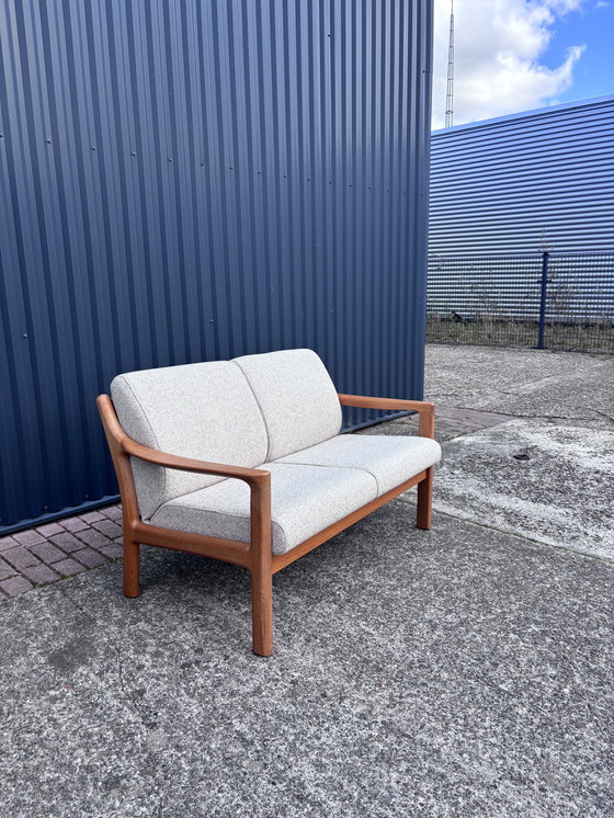 Image 1 of Vintage Sofa Danish Teak Two Seater Silkeborg