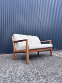 Vintage Sofa Danish Teak Two Seater Silkeborg