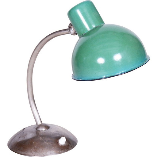 Lampe de table vintage chromée par Bauhaus, Tchécoslovaquie 1930
