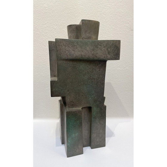 Image 1 of Sculpture cubiste vintage en bronze "The Twins" par Willy Kessels, années 1920