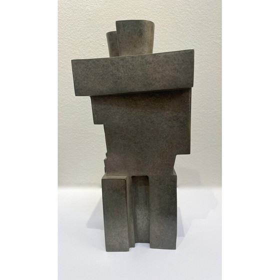 Image 1 of Sculpture cubiste vintage en bronze "The Twins" par Willy Kessels, années 1920