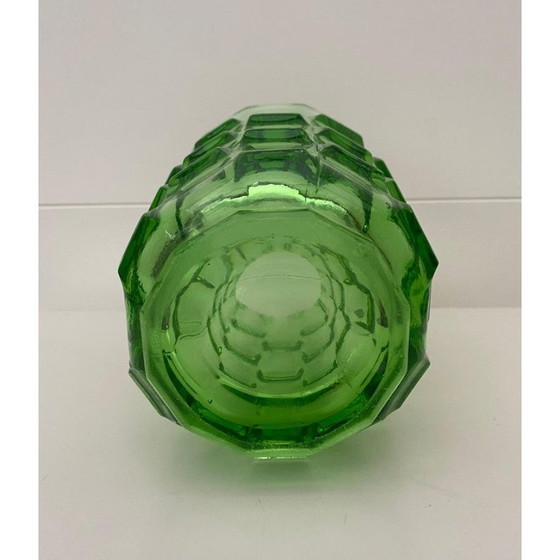 Image 1 of Vase vintage vert Art Déco par August Walther and Söhne, Allemagne années 1930