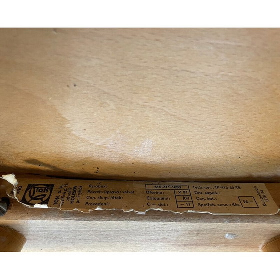 Image 1 of Chaise en bois vintage pour Ton, Tchécoslovaquie 1960