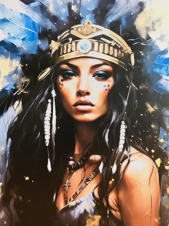 Image 1 of Giclée Chroma - Sioux d'or