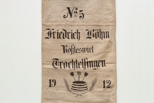 Sac à grain antique "Rößleswirt" 1912