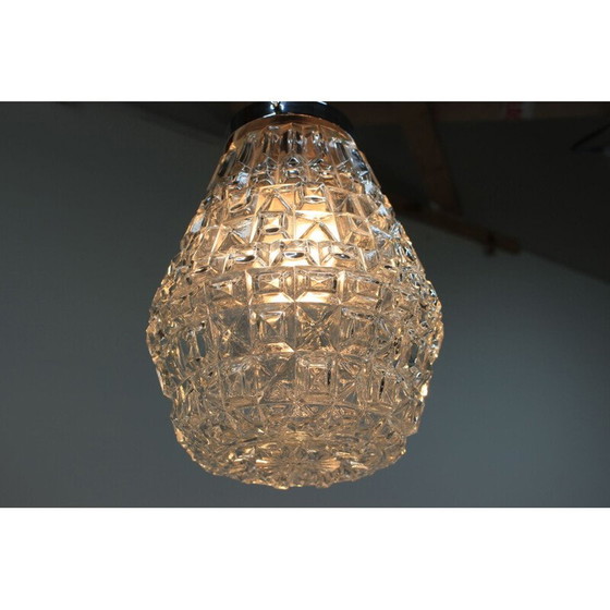 Image 1 of Suspension en verre vintage par Kamenický Šenov, Tchèque 1960
