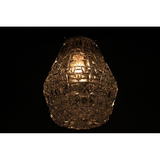 Image 1 of Suspension en verre vintage par Kamenický Šenov, Tchèque 1960