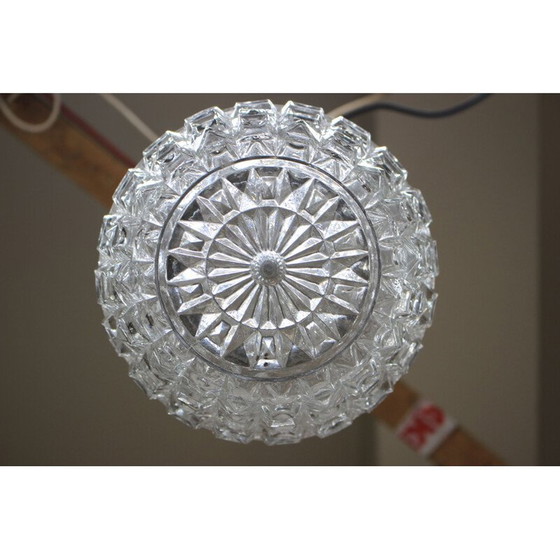 Image 1 of Suspension en verre vintage par Kamenický Šenov, Tchèque 1960