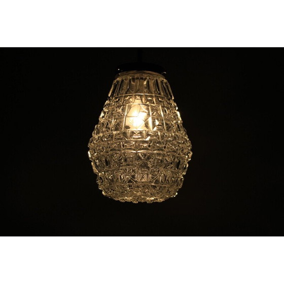 Image 1 of Suspension en verre vintage par Kamenický Šenov, Tchèque 1960