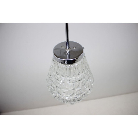 Image 1 of Suspension en verre vintage par Kamenický Šenov, Tchèque 1960