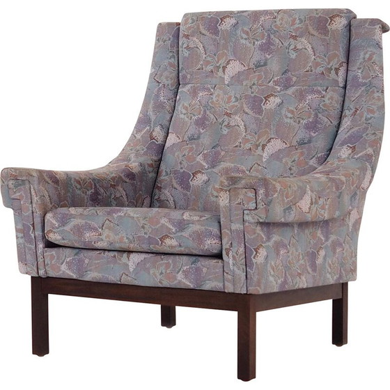Image 1 of Fauteuil vintage avec pieds en hêtre, 1970